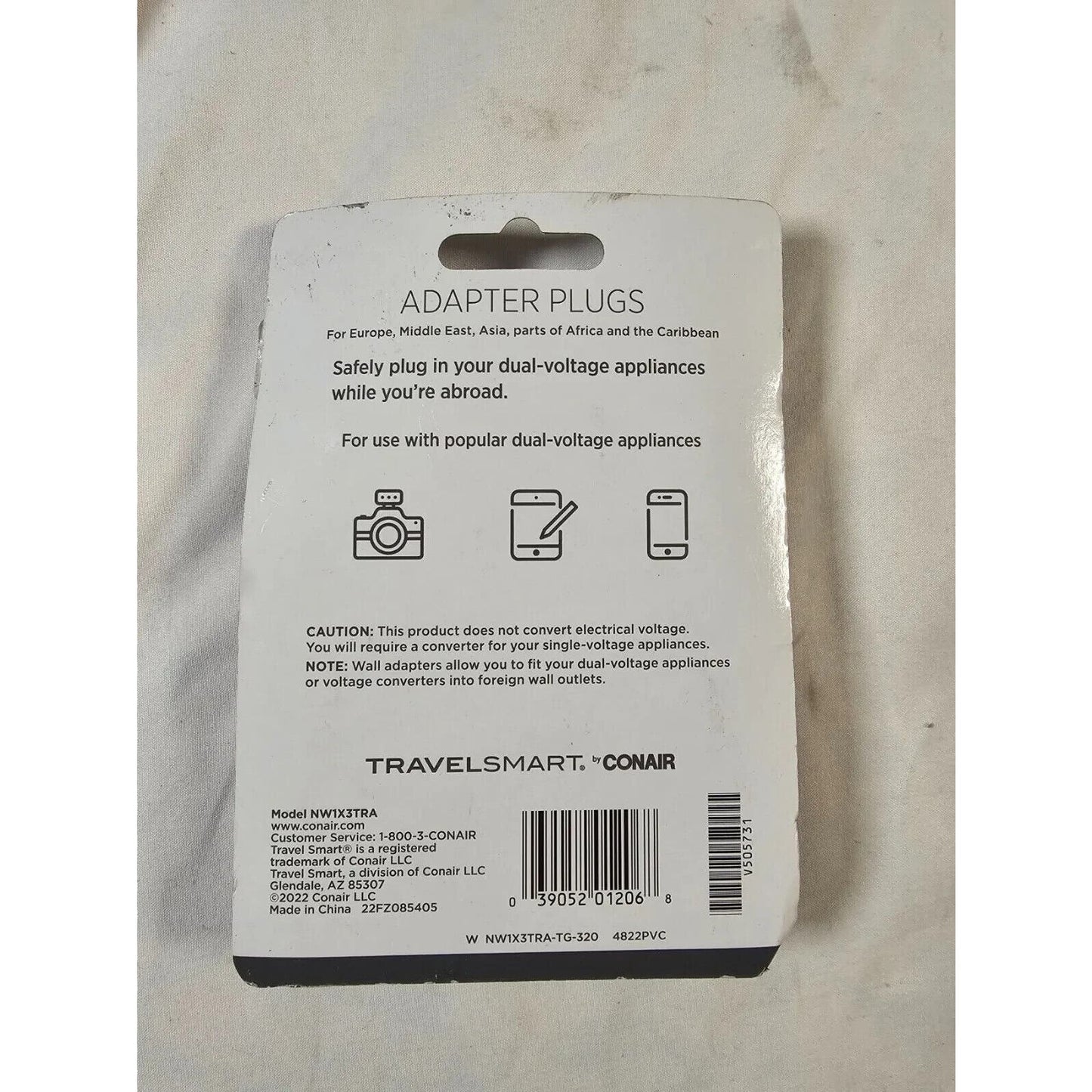 Travel Smart by Conair Adapter Plugs for Europe and Middle East