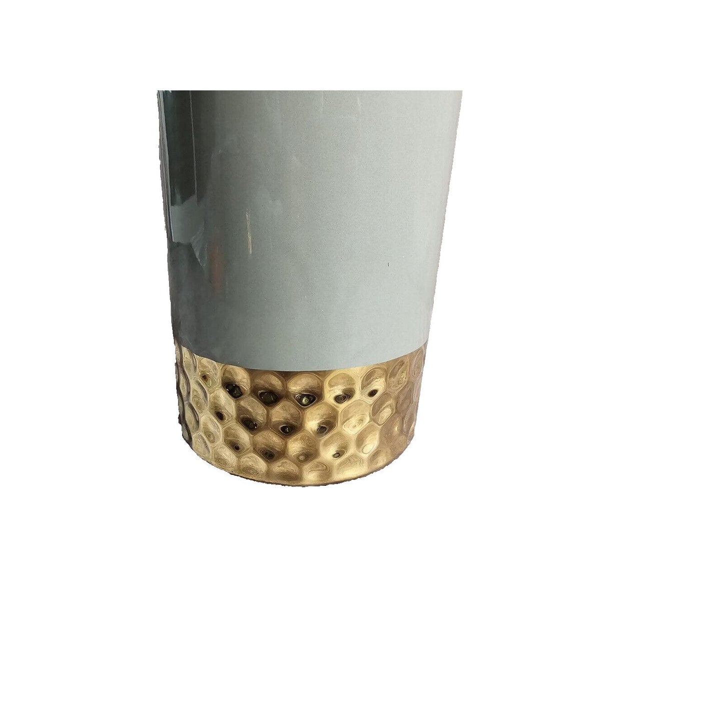 Gray Ceramic Bottle with Gold Top 20