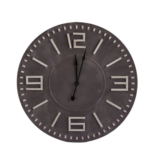 Mercana Devonshire Round Wall Clock Dark Brown