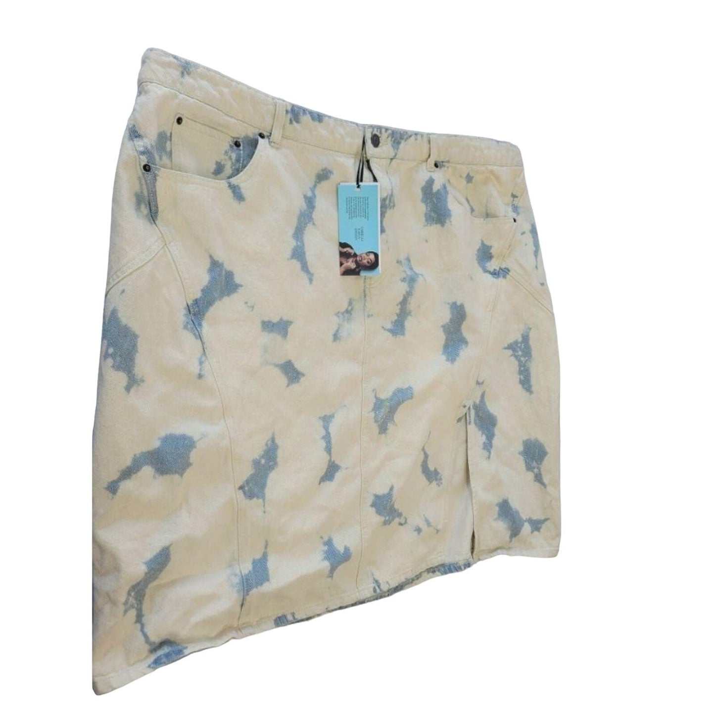 Gabriella Karefa - Johnson Denim Womens Plus Size Skirt, Size 22