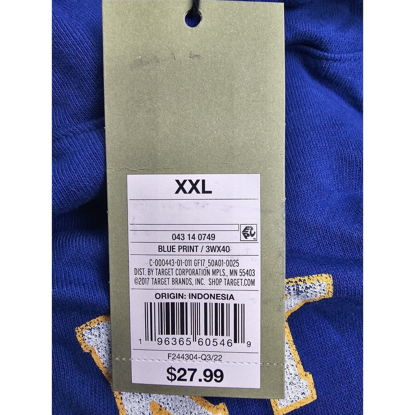 Goodfellow & Co Men's Size XXL Blue Rocky Mnt. Print Long Sleeve Hoodie