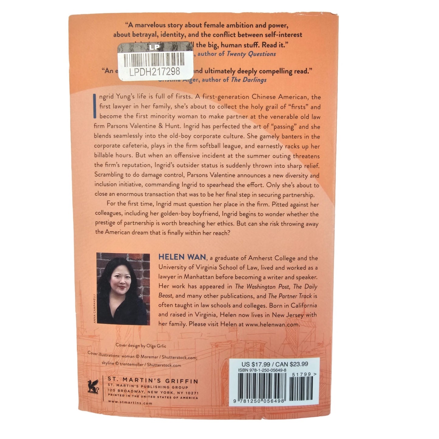 The Partner Track by Helen Wan Trade Paperback Book 2014