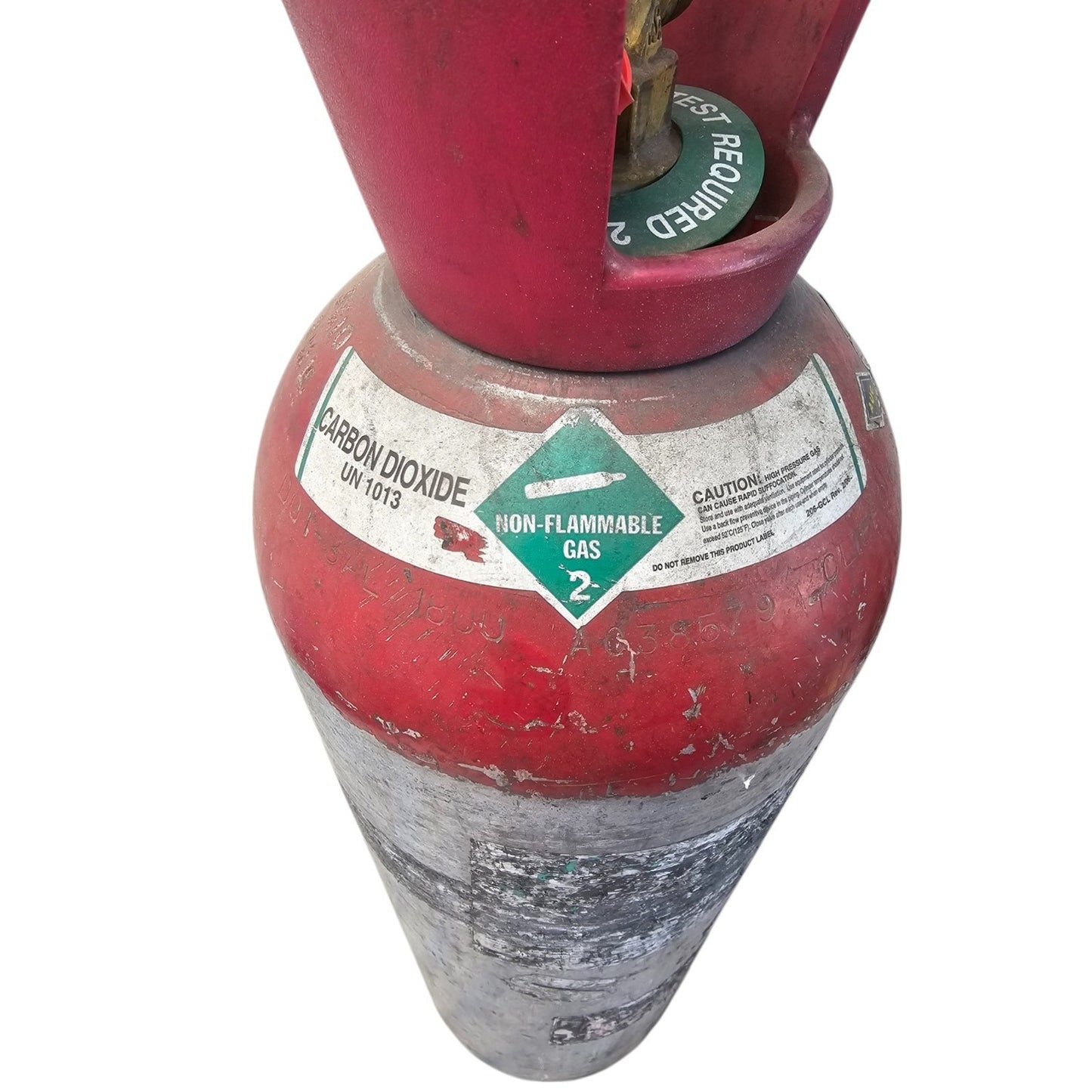 20 LB Aluminum CO2 Cylinder Tank Red2 air beverage beer soda empty bottle gas