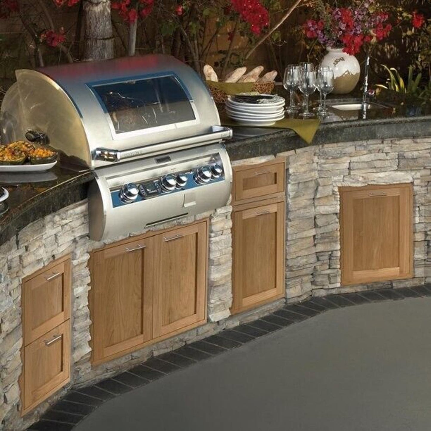 18-inch Extra Large LP Tank Waste Can Pullout in Pacific Teak