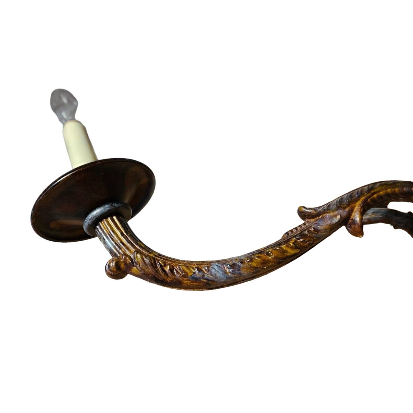 Traditional 8 Candle Bronze Casting Chandelier