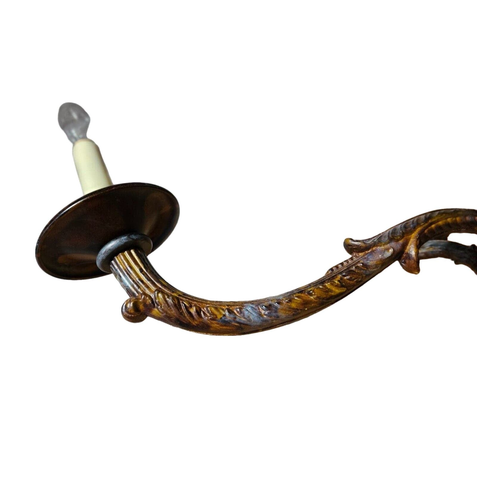 Traditional 8 Candle Bronze Casting Chandelier