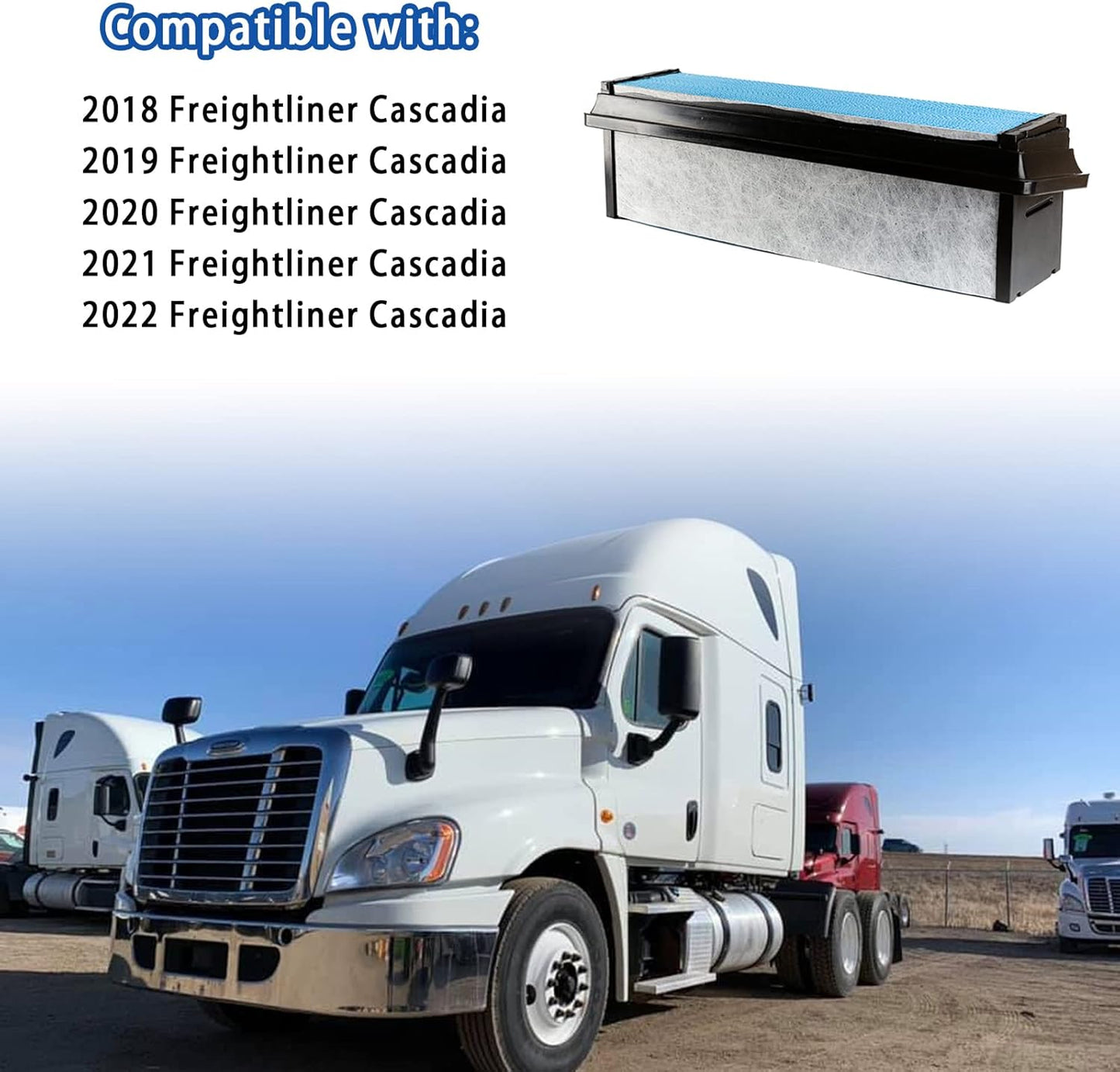 03-42776-010 Engine Air Filter Fit for 2018-2023 Freightliner Cascadia Replaces Donaldson 03-42776-010,0342776010