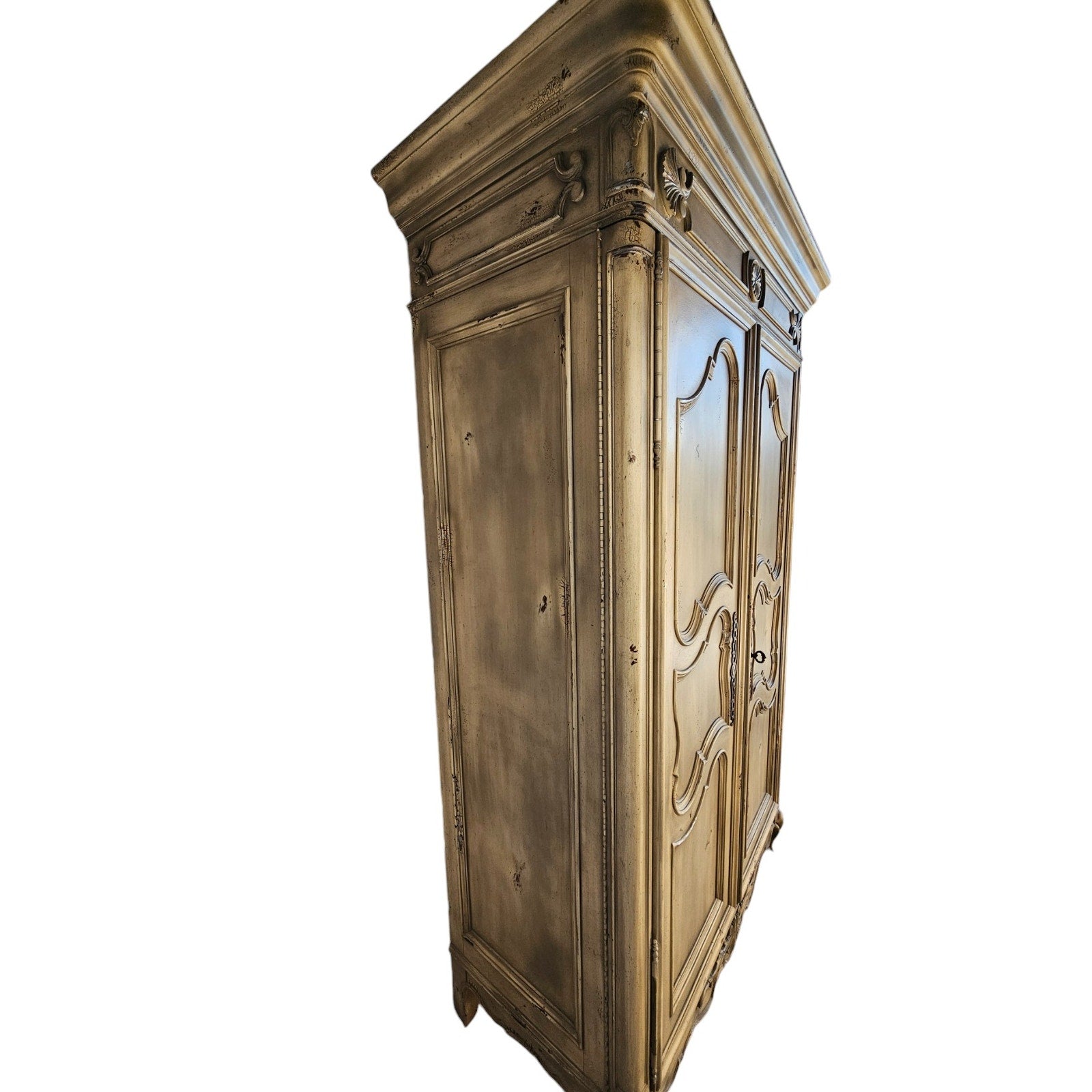 Vintage Hickory Chair Armoire Hutch Cabinet | Stretch Your Dollar