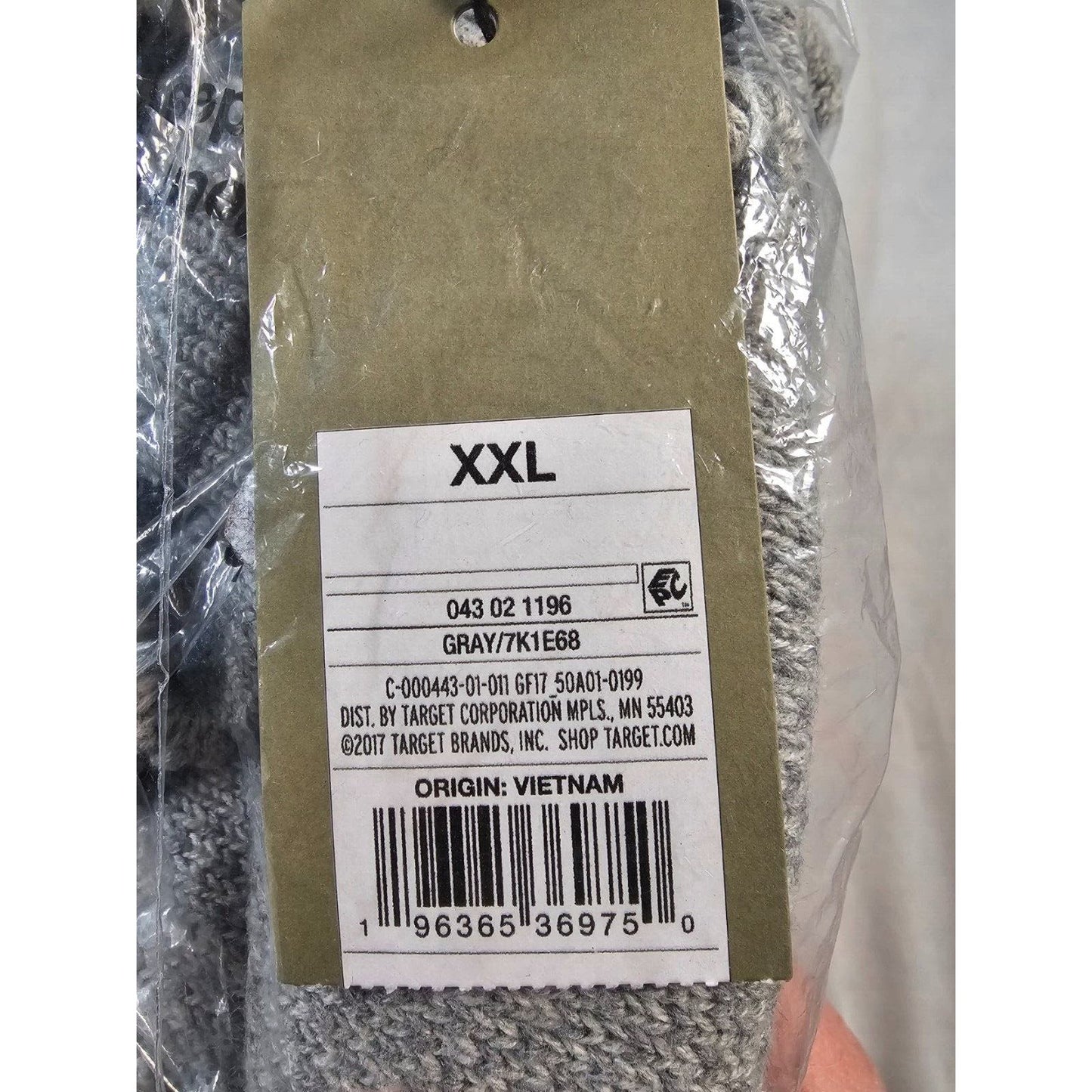 Amazon Essentials Half zipper Sweater Gray Men's, XXL