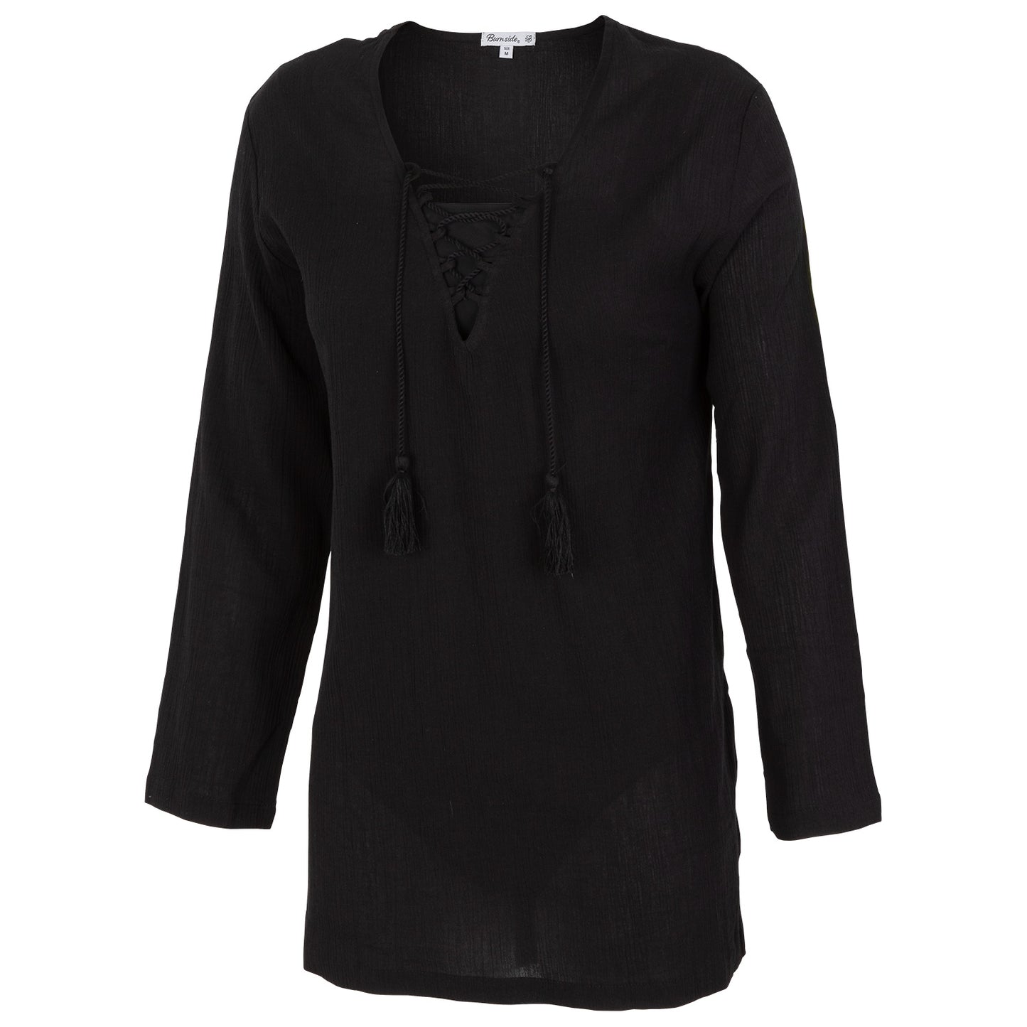 Burnside Women's Gauze Swimwear Cover-Up - Black, Large