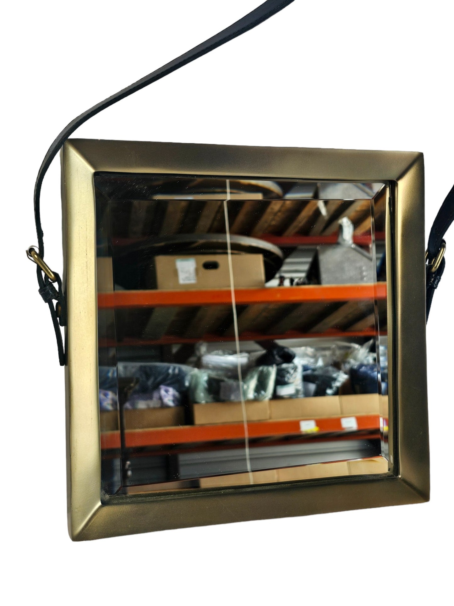 Cyan Venster Mirrors, Strap Antique Brass | Stretch Your Dollar