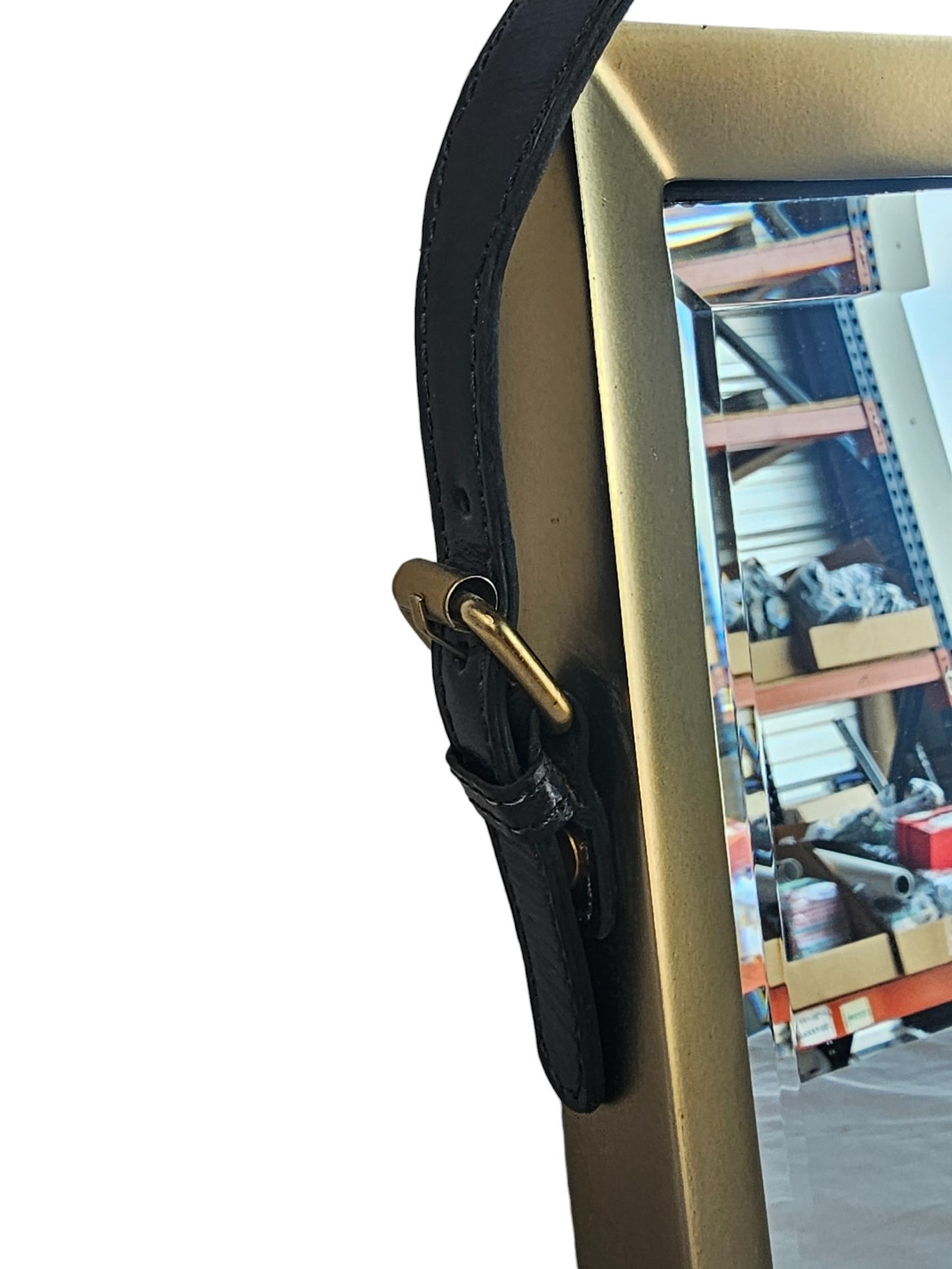 Cyan Venster Mirrors, Strap Antique Brass | Stretch Your Dollar