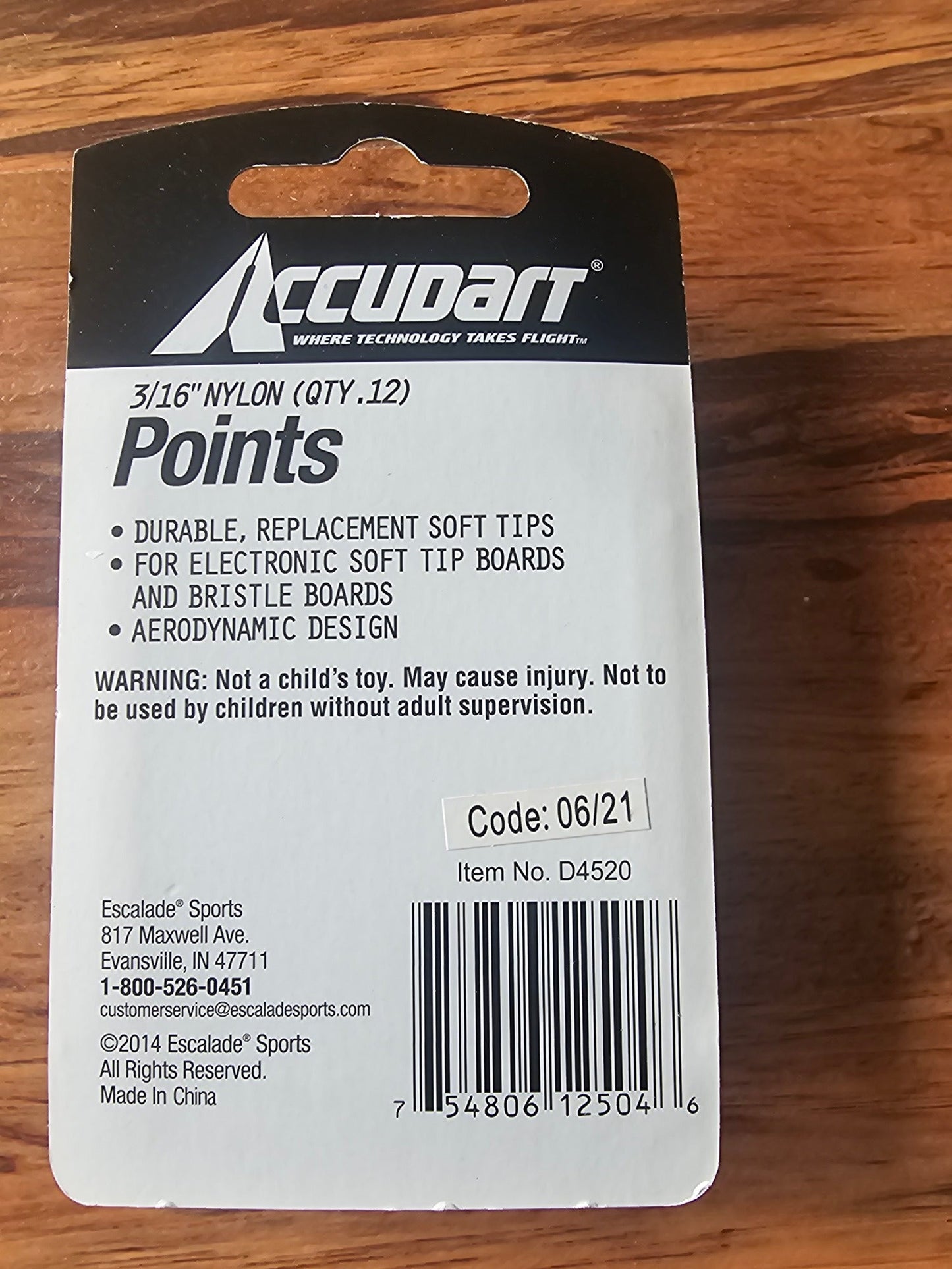 Accudart Replacement Soft Tip Dart Points - 12 Pack, Black