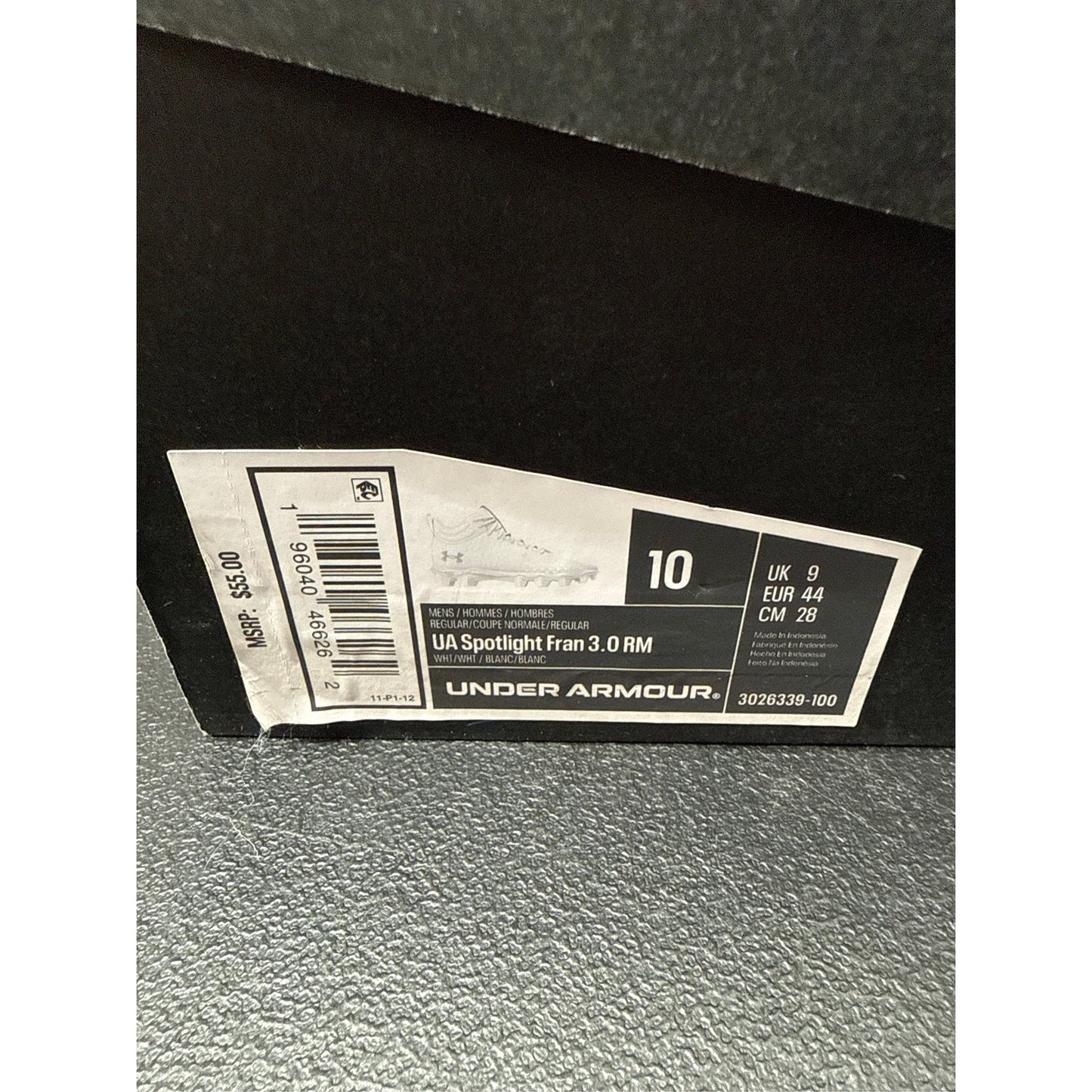 Under Armour Men's' Spotlight Franchise 3 Mid RM Football Cleats 10