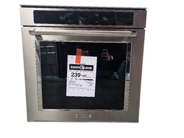 KitchenAid - 24" Built-In Electric Convection Double Wall Oven w/WiFi - Stainless Steel