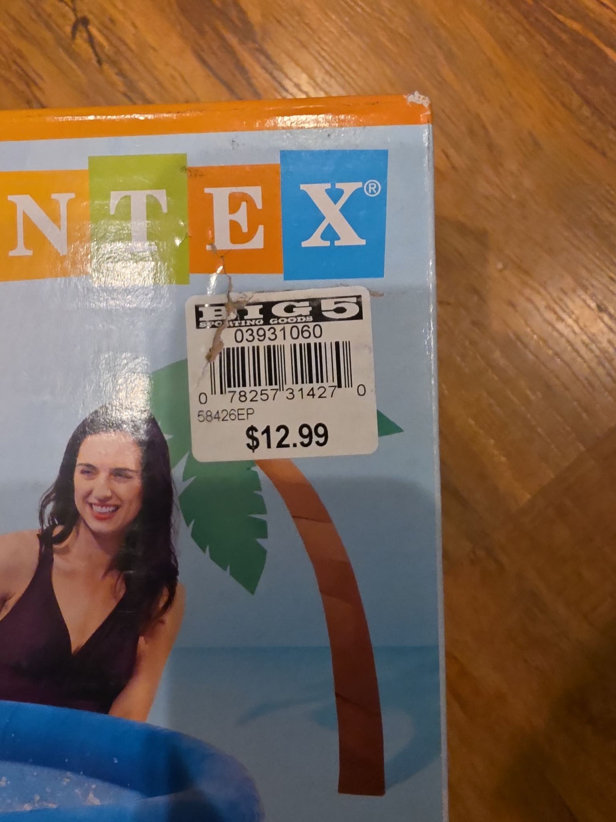 Intex Crystal Blue 3-Ring Inflatable Kiddie Pool, 58 x 13 in