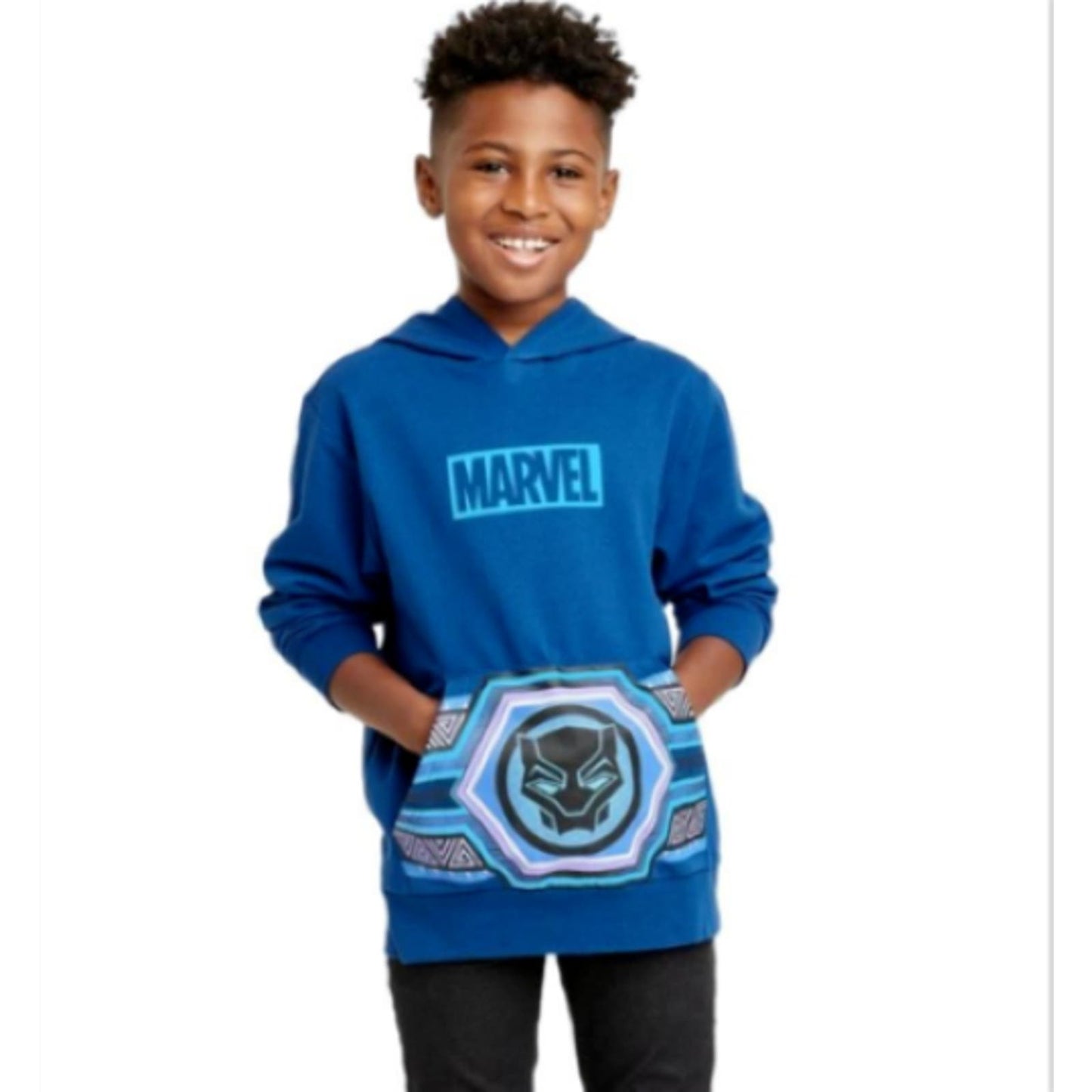 Navy Blue Boys' Marvel Black Panther Fleece Sweatshirt XL