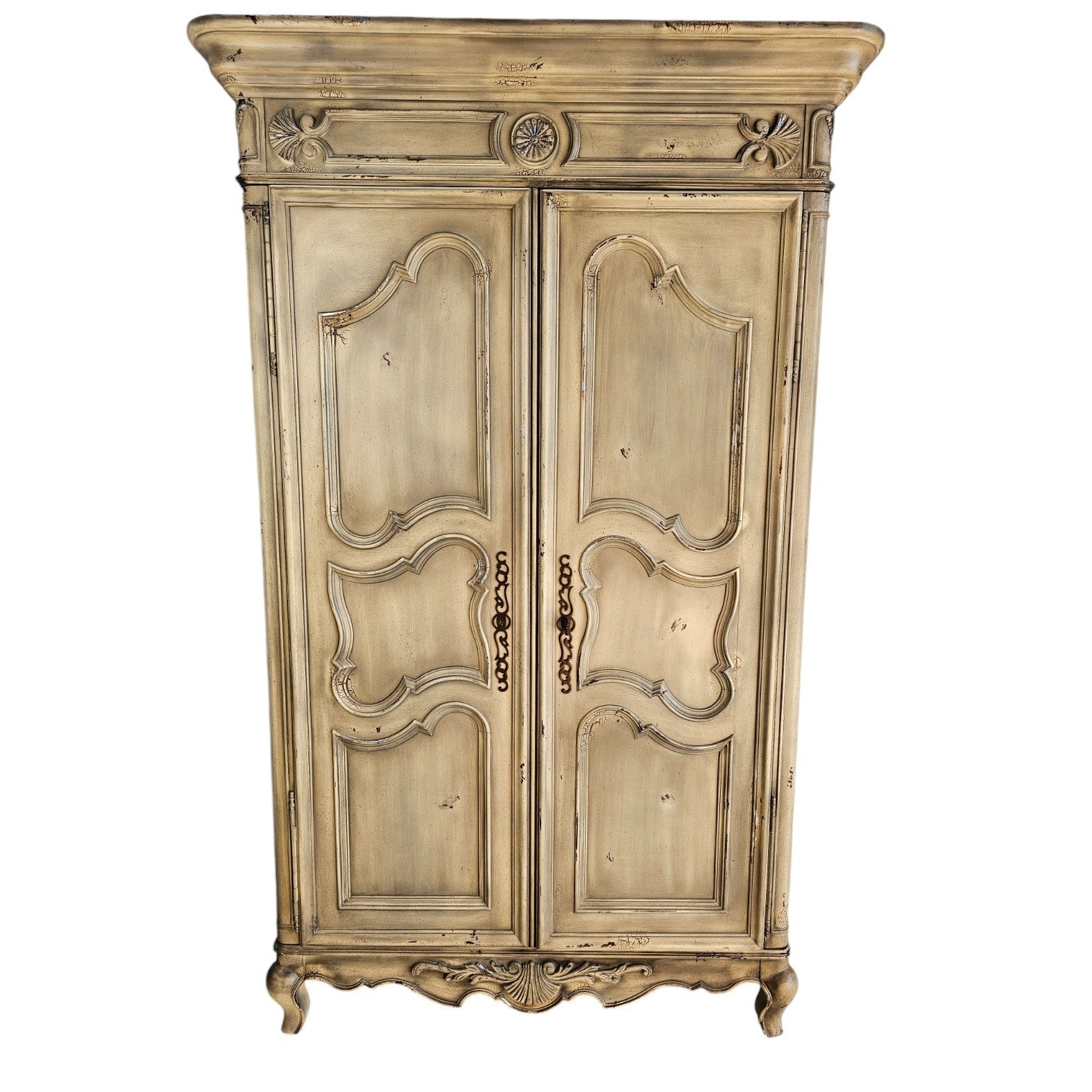 Vintage Hickory Chair Armoire Hutch Cabinet | Stretch Your Dollar