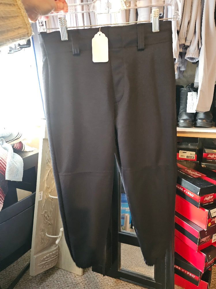 Easton Youth Pro Pull-Up Baseball Pants - Black, Large