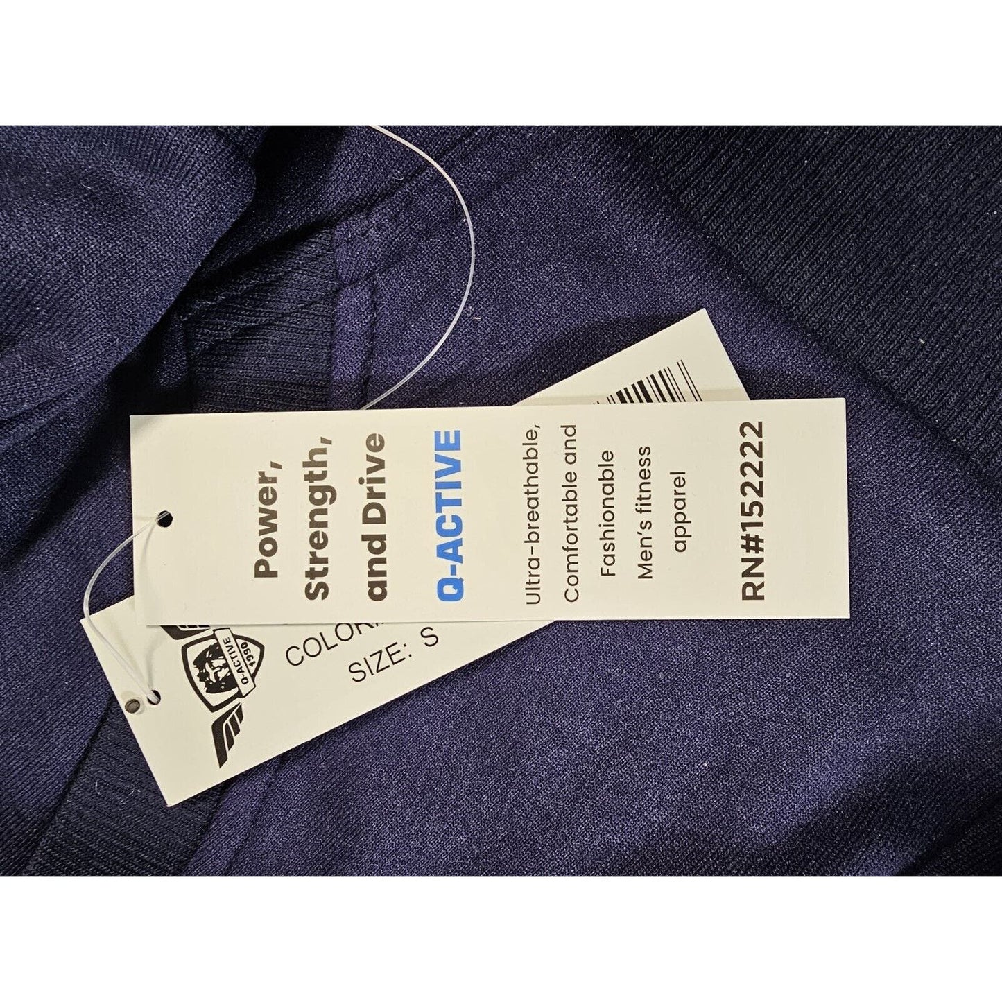 Q-Active Men's Modern Fit Sherpa Lined Fleece Zip-Up Hoodie, Small Blue