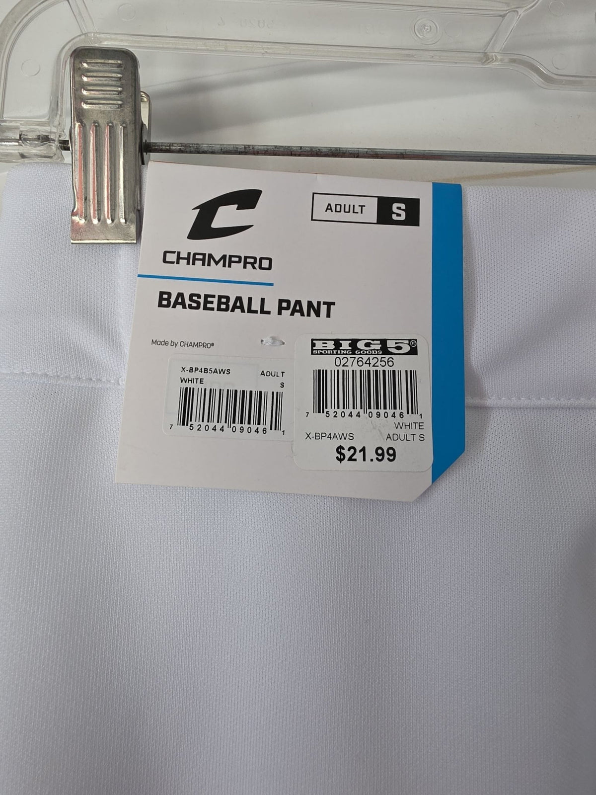 Champro Adult Classic Elastic Bottom Baseball Pants