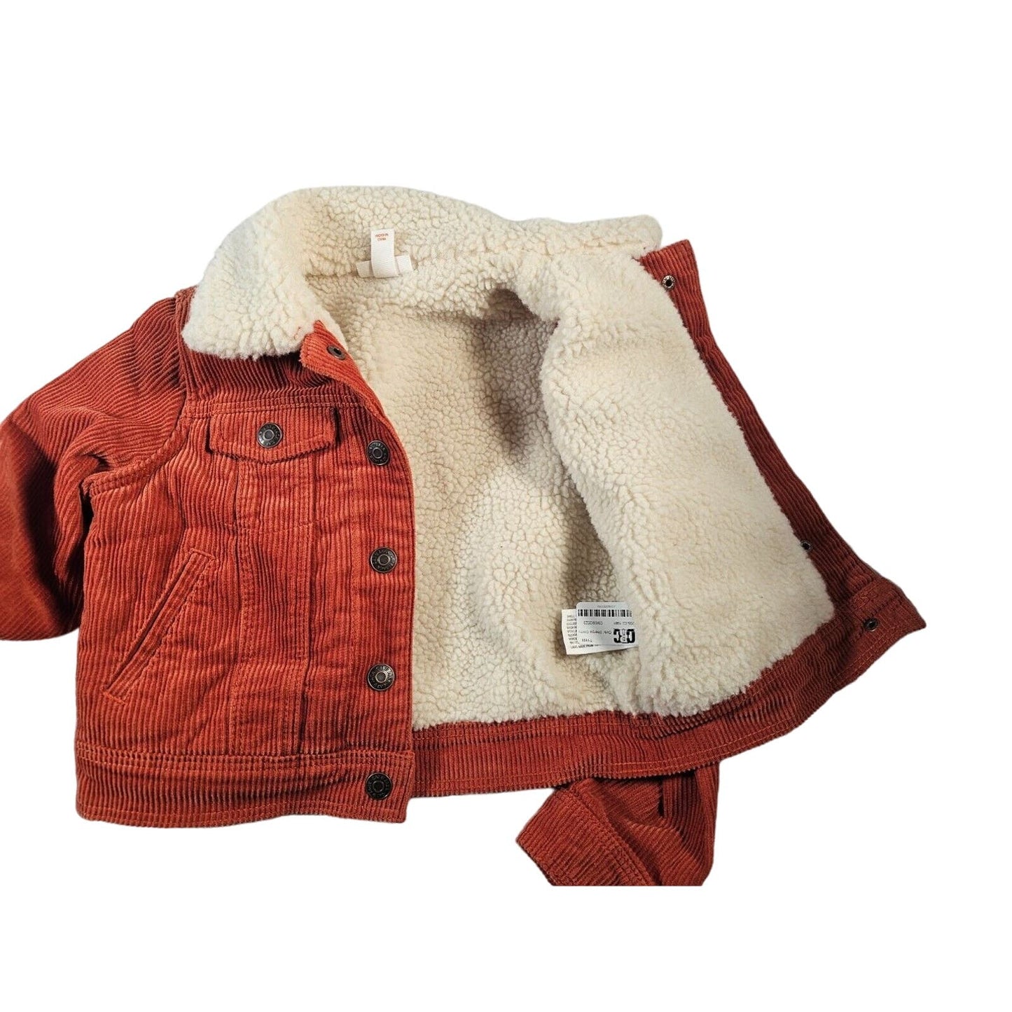 Cat & Jack Girls Corduroy Sherpa Lined Jacket, Size S