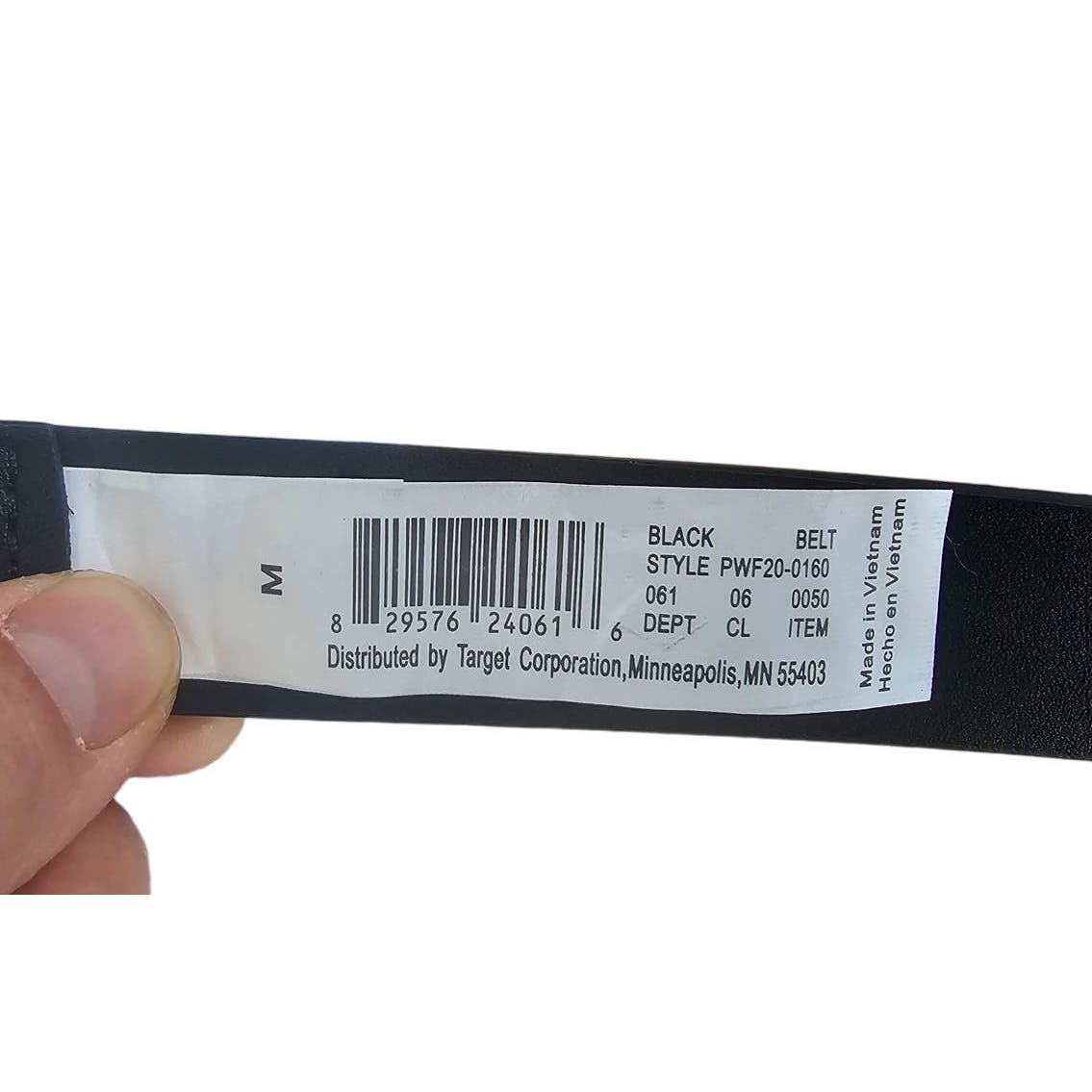 Women's Double Buckle Belt - A New Day™ Black Size M