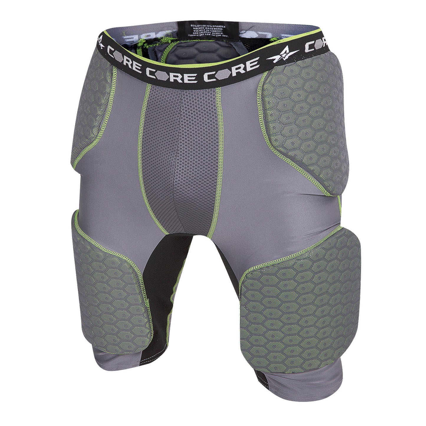 Alleson Adult Integrated 5-Pad Football Girdle - Large, Charcoal