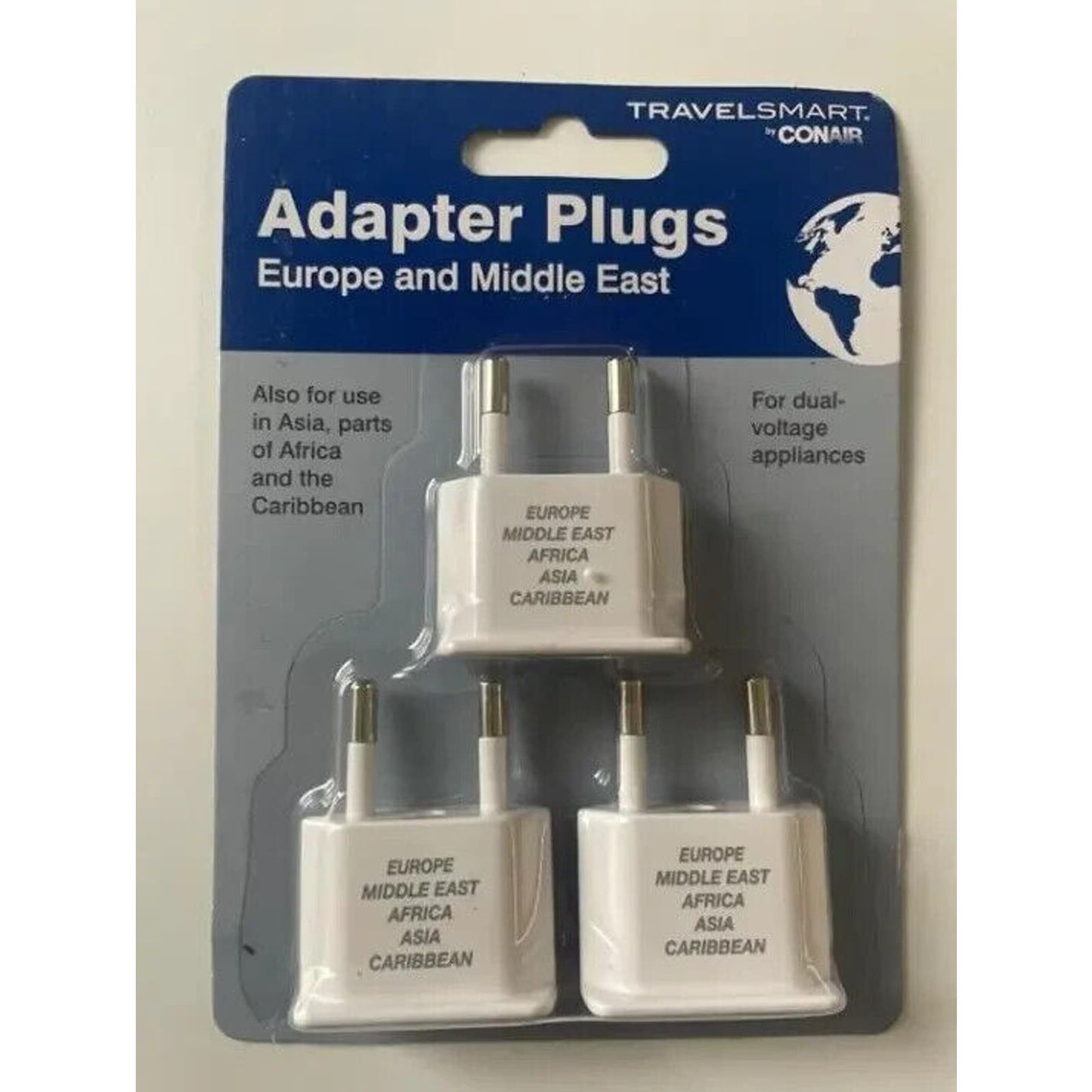 Travel Smart by Conair Adapter Plugs for Europe and Middle East