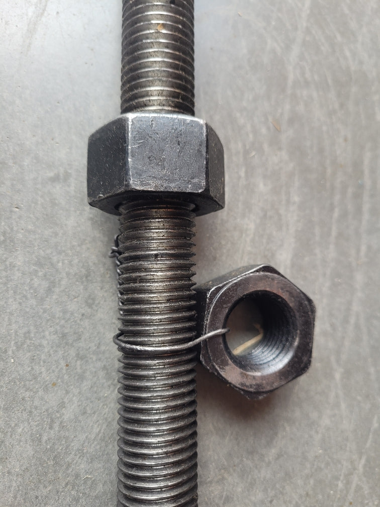 Simpson Strong-Tie Strong-Wall WSWH-AB Series WSWH-AB1X30HS Wood Shearwall Anchor Bolt, 1 in Dia, 30 in L, Carbon Steel