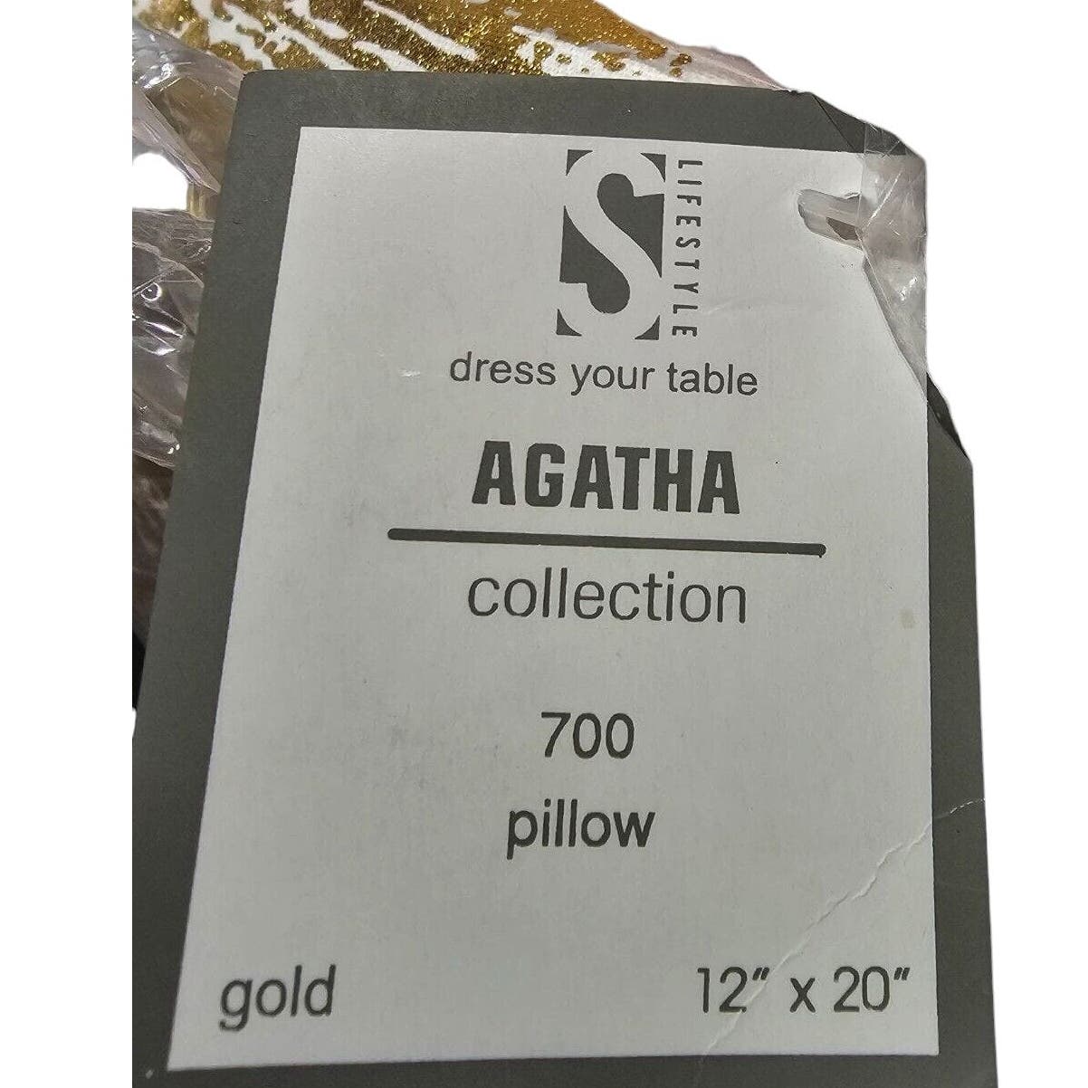 AGATHA Metallic Throw Pillow
