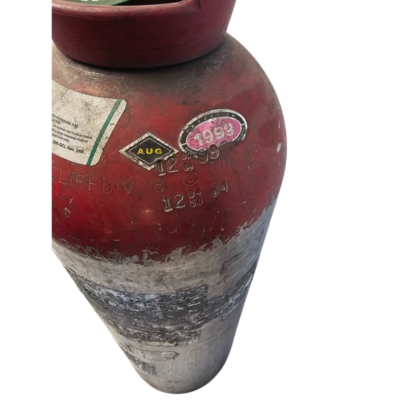 20 LB Aluminum CO2 Cylinder Tank Red2 air beverage beer soda empty bottle gas