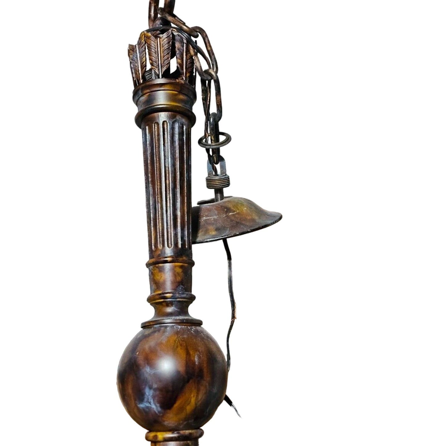 Traditional 8 Candle Bronze Casting Chandelier