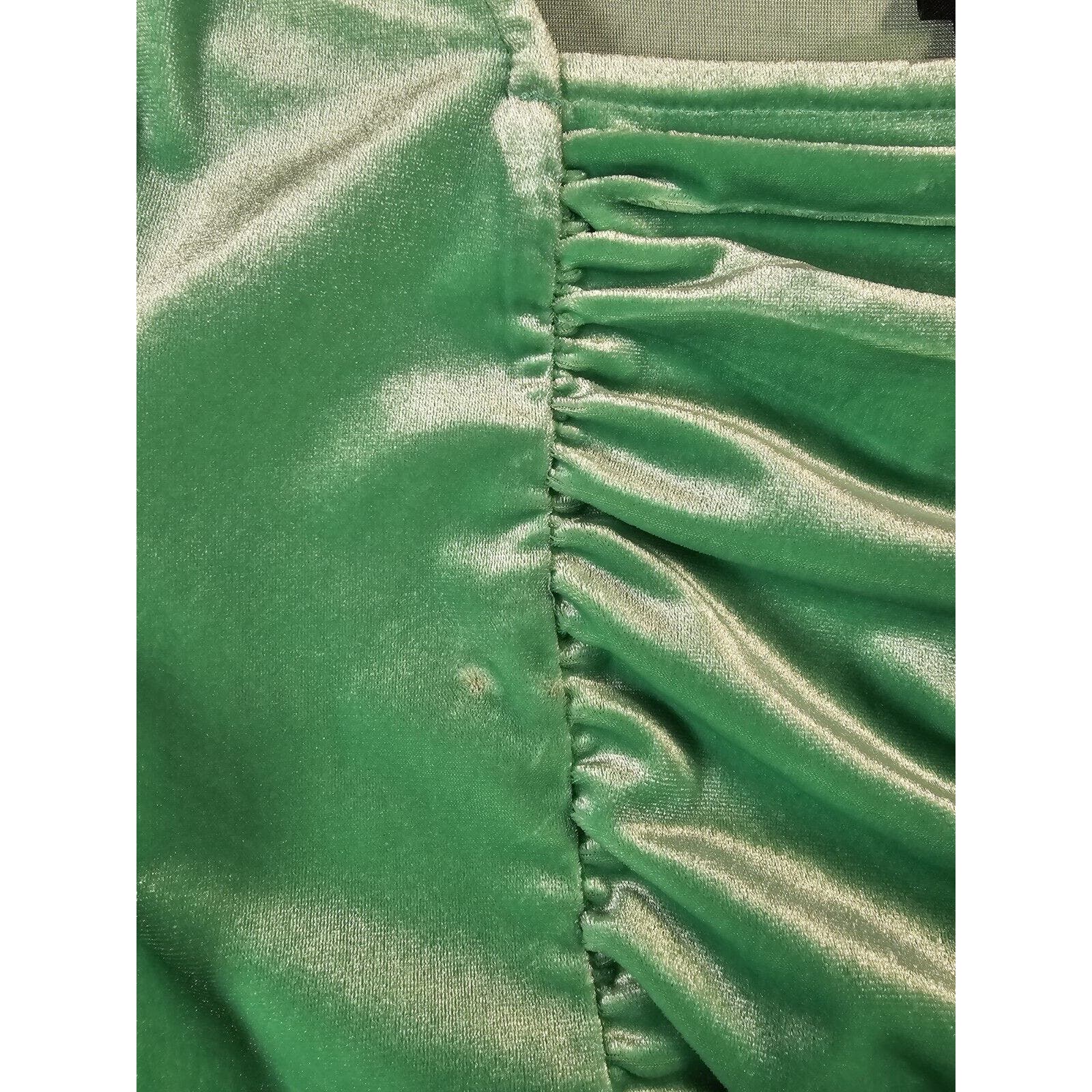Long Sleeve Ruched Bodycon Velvet Dress