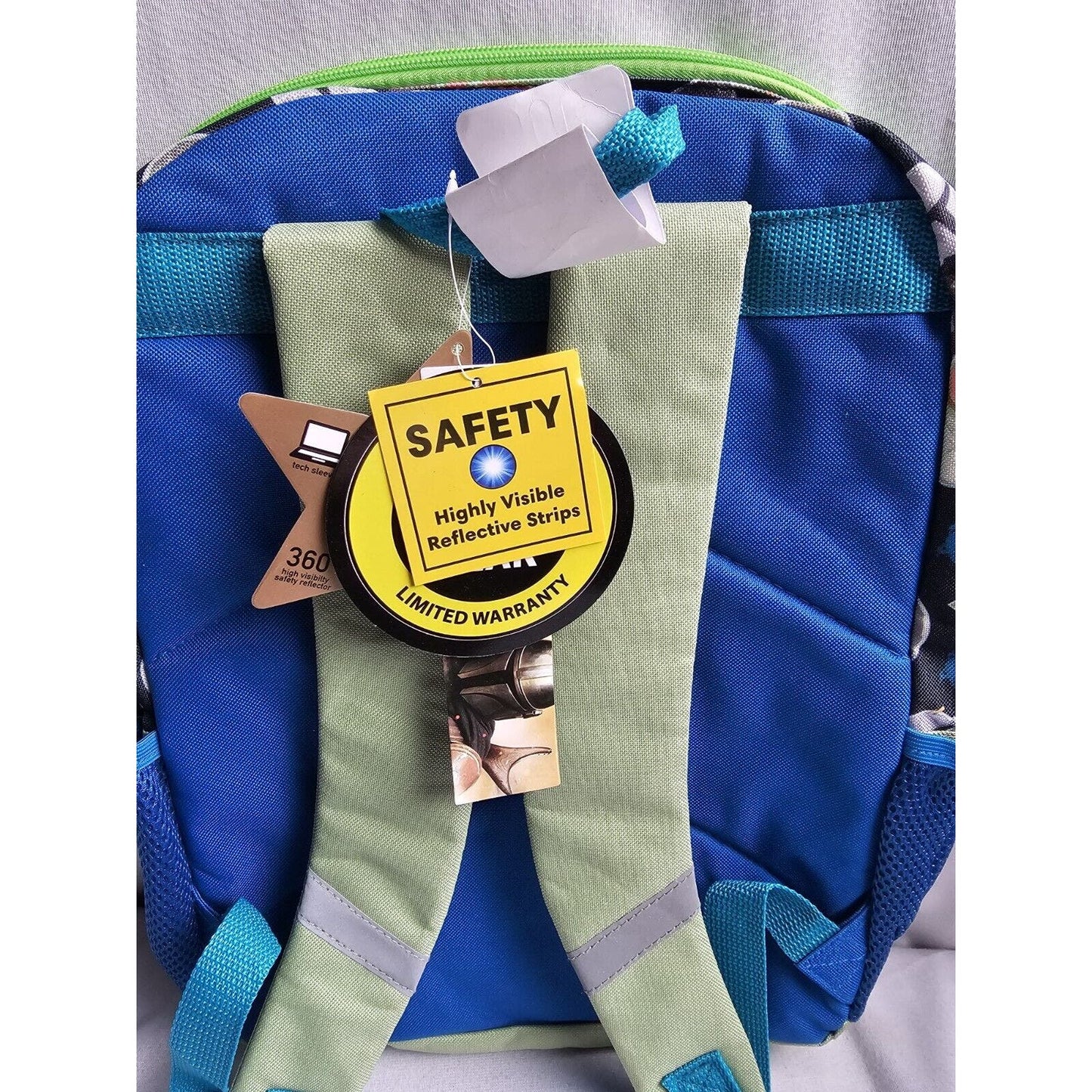NWT Disney Star Wars Mandalorian Baby Yoda Grogu Kids Wait for Me 16" Backpack