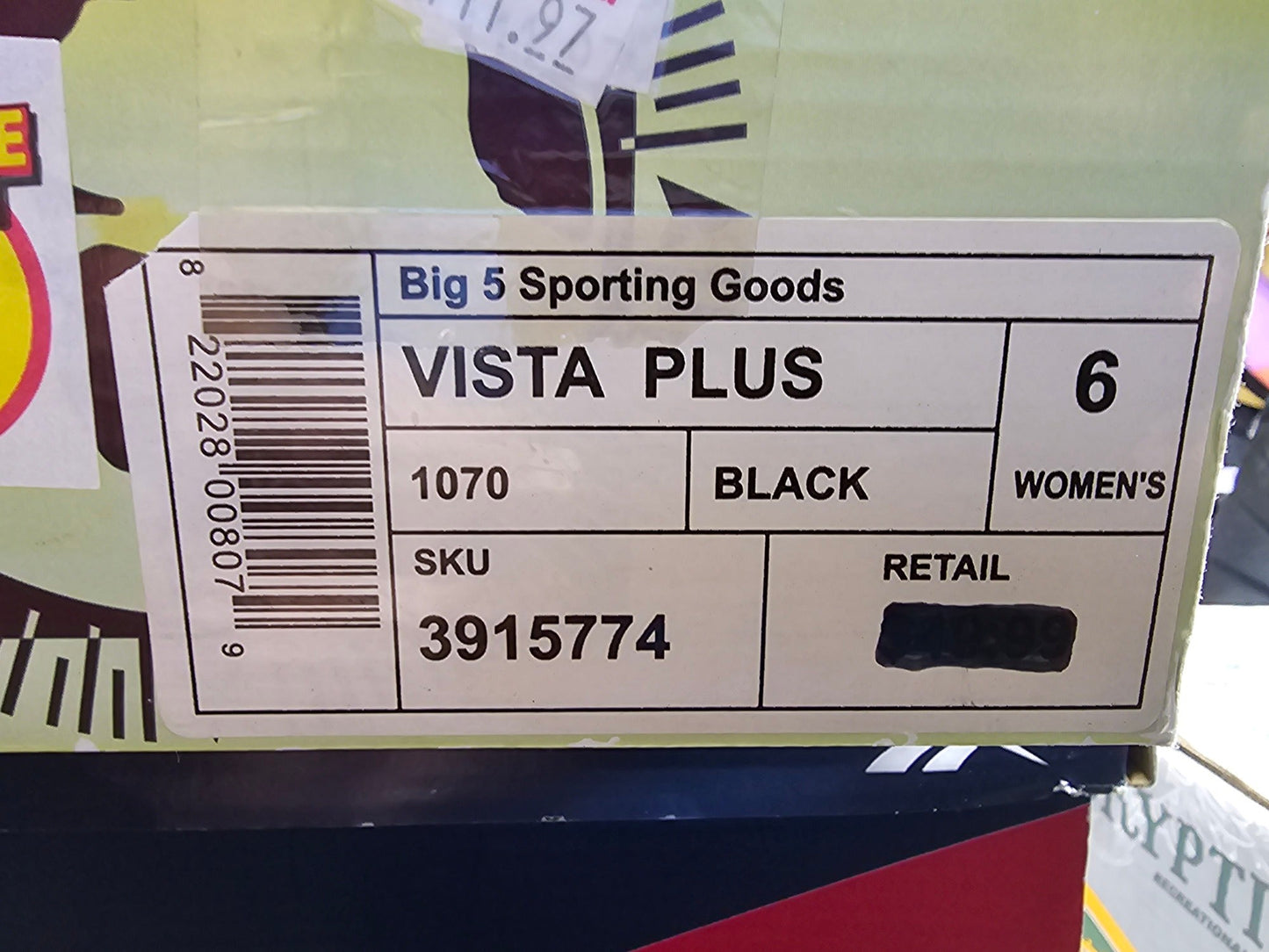 Rugged Exposure Vista Plus Women's Athletic Walking Shoes - Black, Size 6