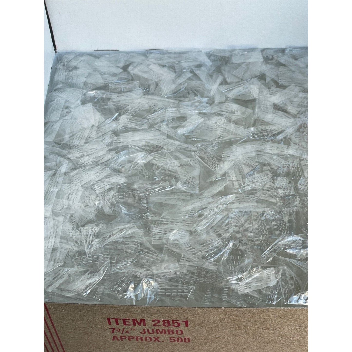Box of 500 Cardinal 7 3/4" Jumbo Plastic Drinking Straws