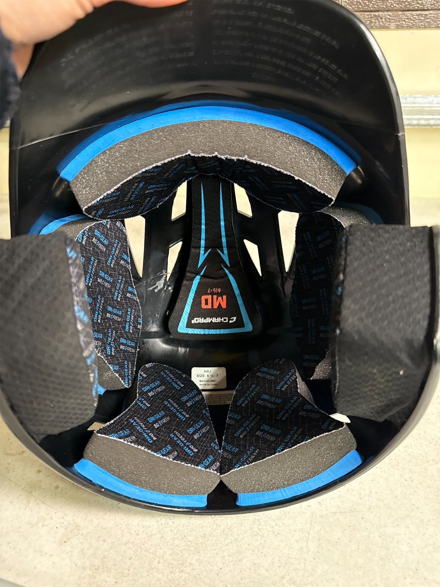 Champro HX Rookie Junior Baseball Batting Helmet - Black