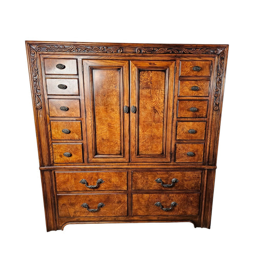 Henredon High Boy Dresser w/ Entertainment Center, Make-up, or Jewelry Station