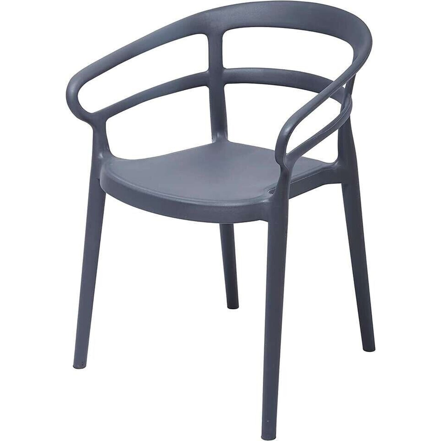 Amazon Basics Curved Back Grey Chairs 2 Pack | Stretch Your Dollar