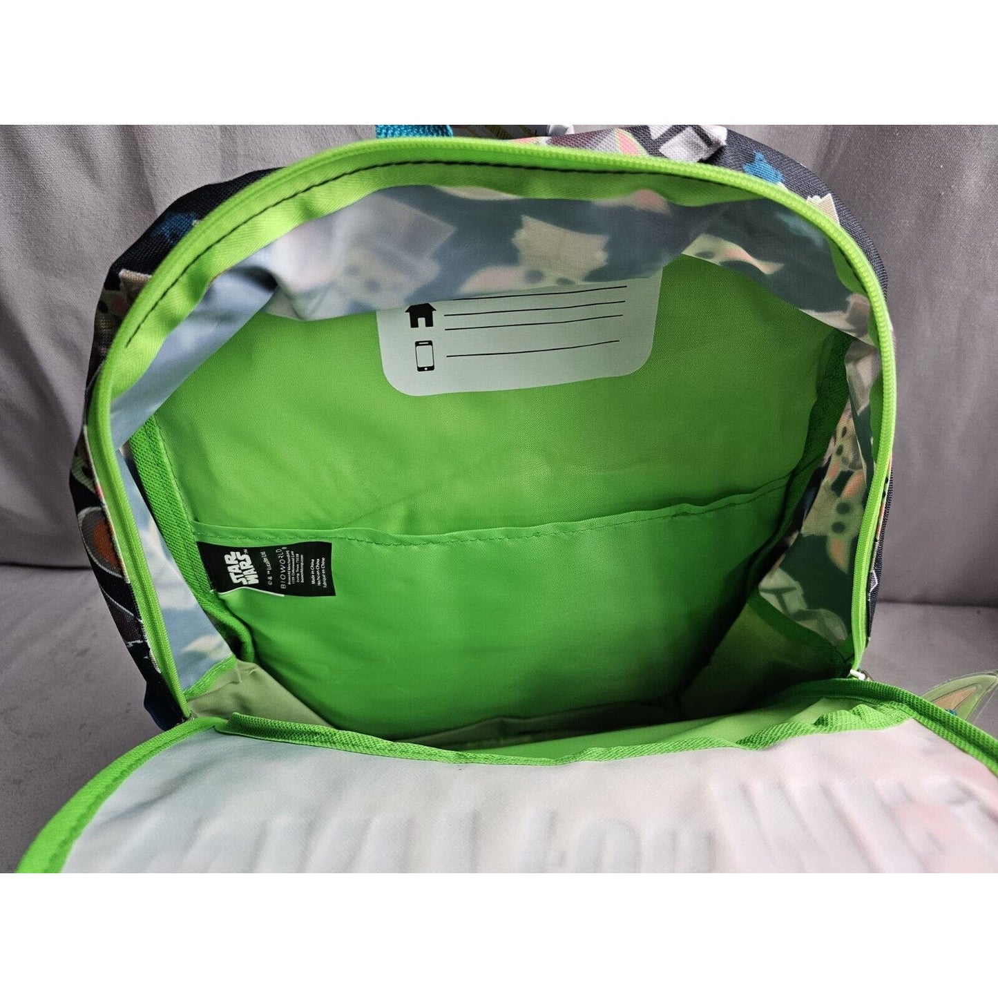 NWT Disney Star Wars Mandalorian Baby Yoda Grogu Kids Wait for Me 16" Backpack