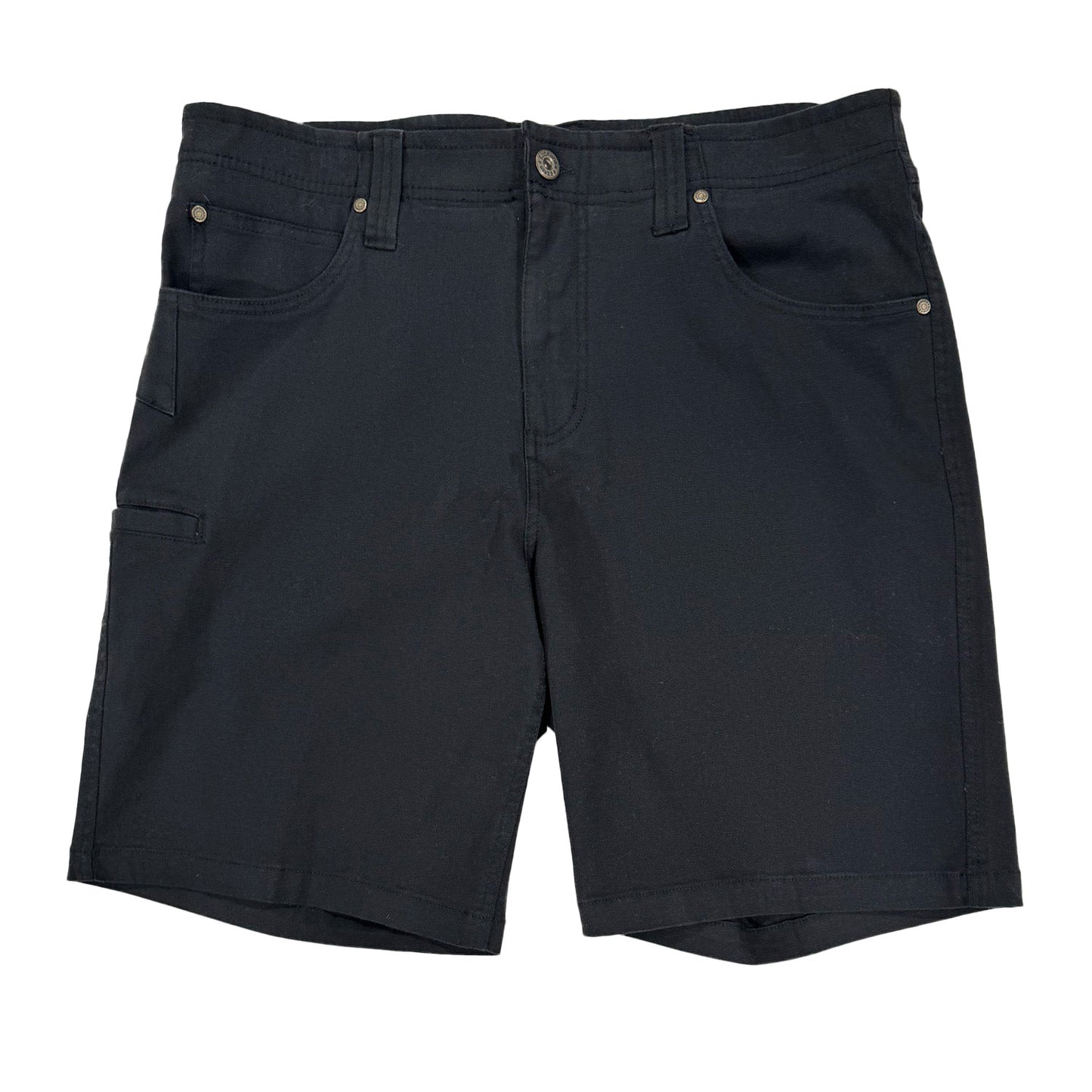 Buckhorn River Men's Stretch Canvas Utility Shorts - Black, Size 32