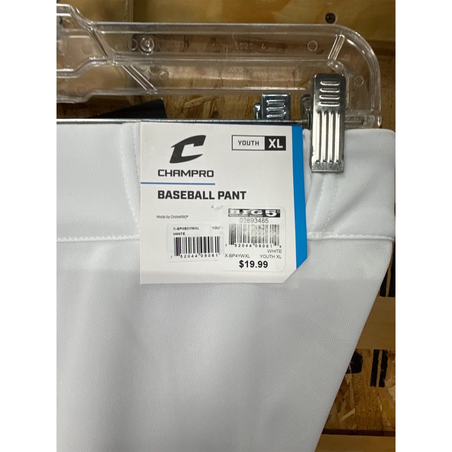 Champro Cycle Pull-Up Youth Baseball Pants with Belt Loops- XL
