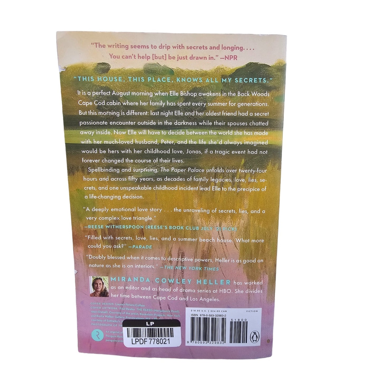 The Paper Palace: A Novel by Miranda Cowley Heller, Paperback Book