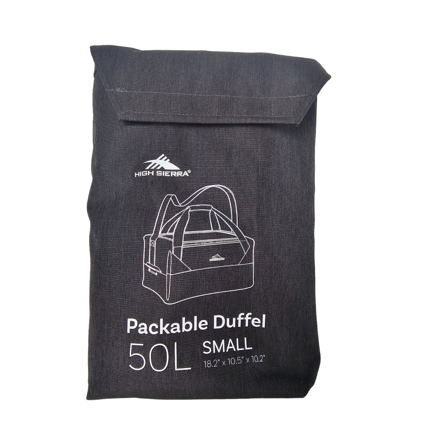 High Sierra 50L Packable Duffel Bag - Dark Gray