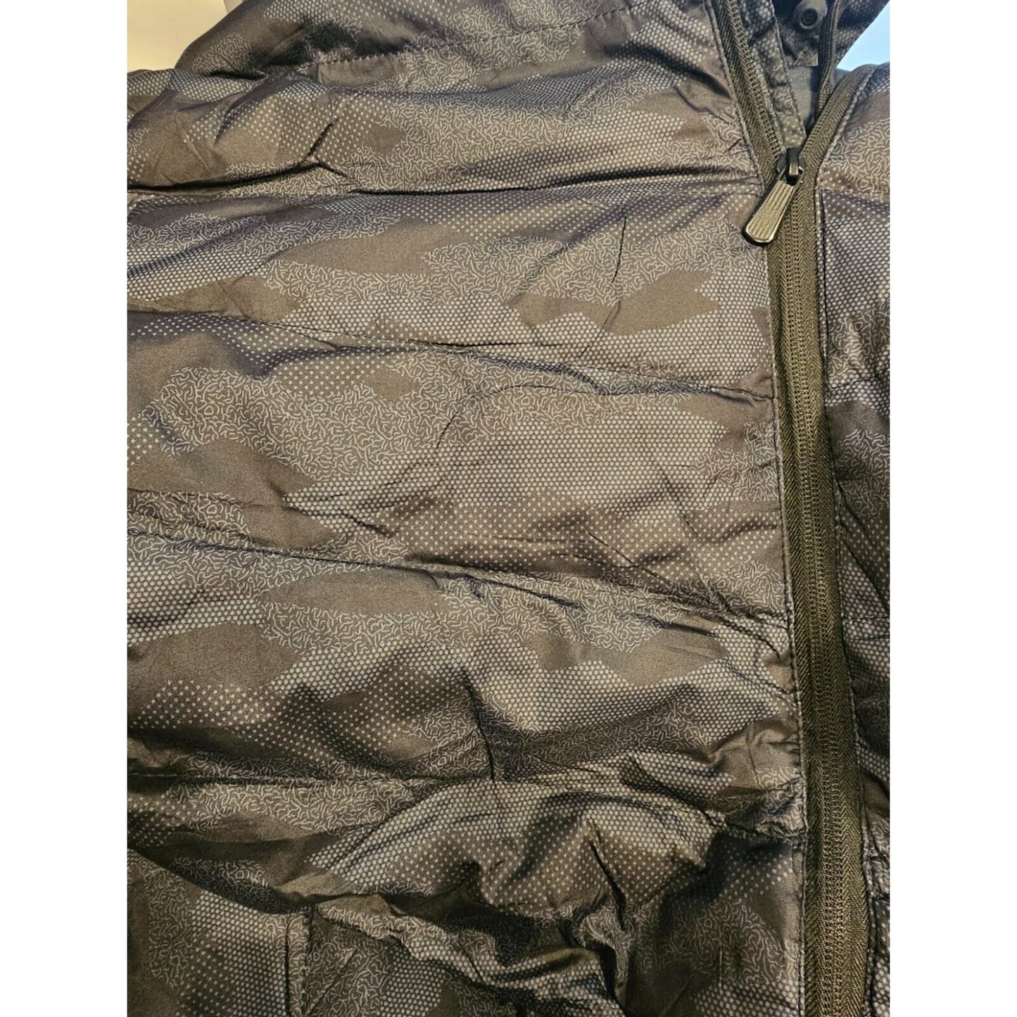 Contempo Casual Suburbia Marino Puffer Jacket W/Built-in Earphones, Black 2XL