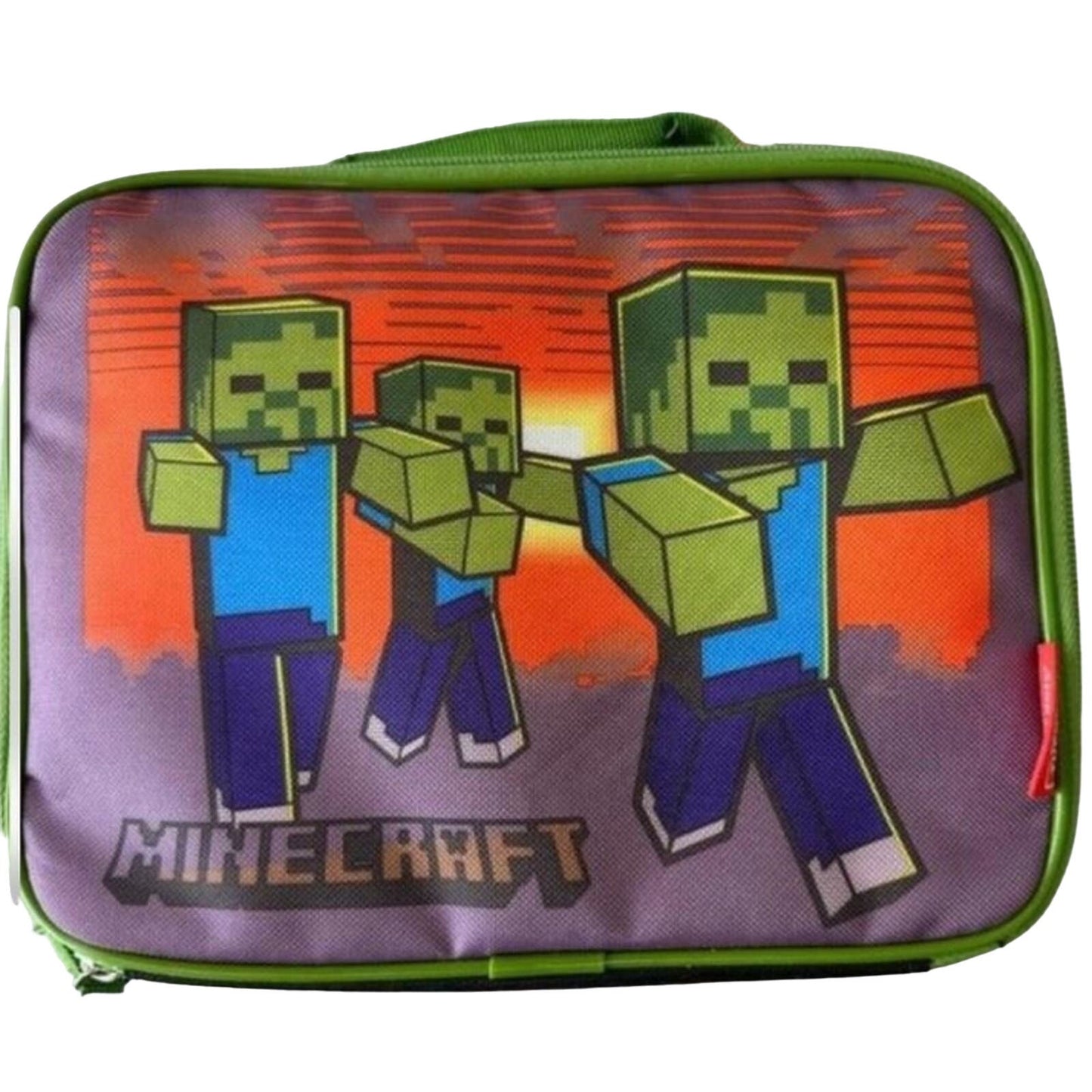 Thermos Kids Insulated Reusable Single Compartment Lunch Bag, Minecraft