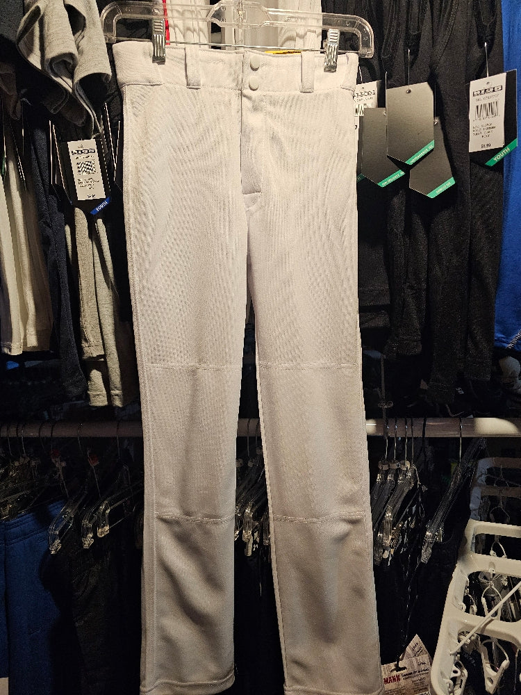 Easton Youth Hit and Run Open Bottom Baseball Pants - White, Size YM