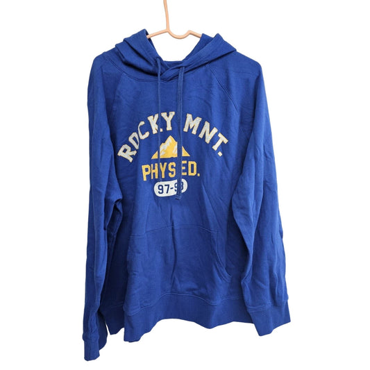 Goodfellow & Co Men's Size XXL Blue Rocky Mnt. Print Long Sleeve Hoodie