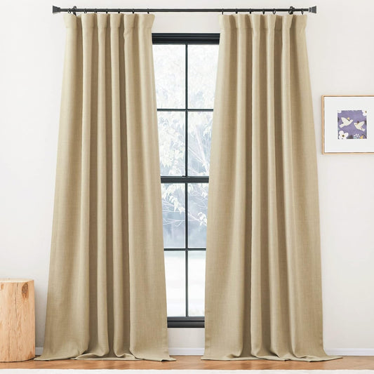 NICETOWN 100% Polyester Room Darkening Curtains & Drapes 50"Wx108"L
